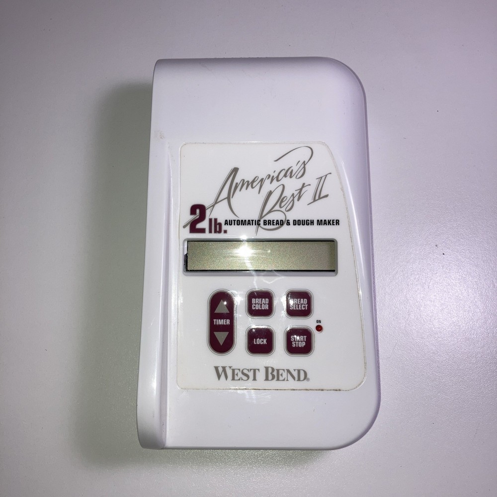 West Bend Bread Maker Replacement Part Control Circuit Board Buttons Model 41042