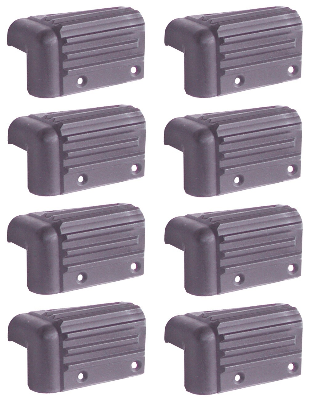 Audio2000'S ACC5904X8 8-Pack PA/DJ Stackable ABS Plastic Cabinet Corners - New