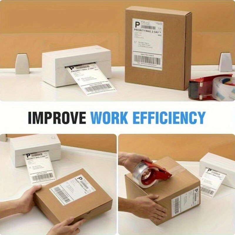 500Pack 500 4x6 Thermal Shipping Labels Foldable Any Prints Thermal LabelmPaper