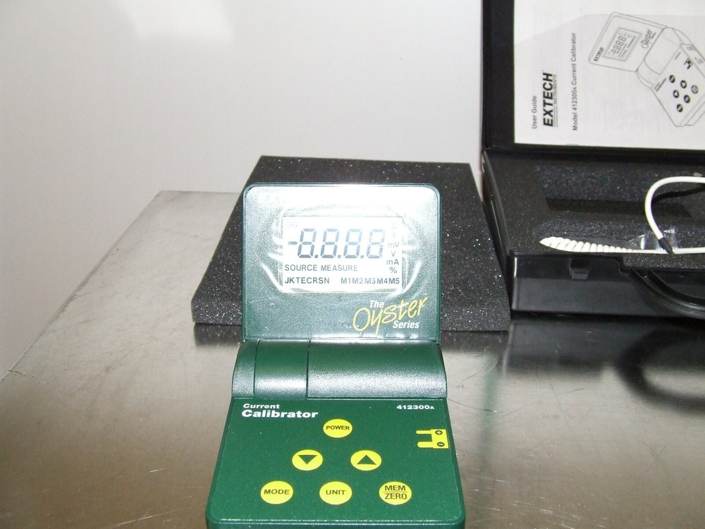 Extech 412300A Current Calibrator & Meter Calibrates Process Devices