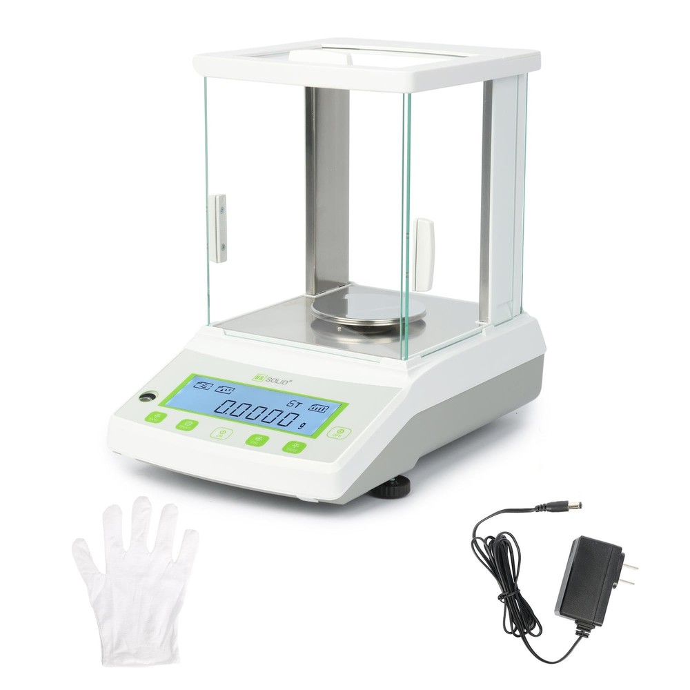 U.S. Solid 0.1mg Analytical Balance 120g x 0.0001g Auto Calibration