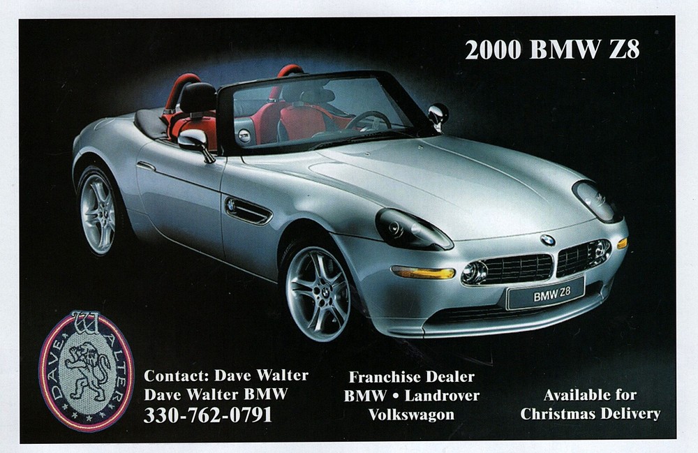 2000 BMW Z8 Original Color Print Ad