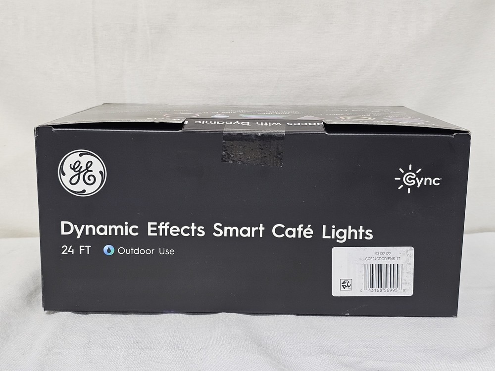 Cync GE Dynamic Effects Smart Cafe Lights Color Changing Patio String Lights