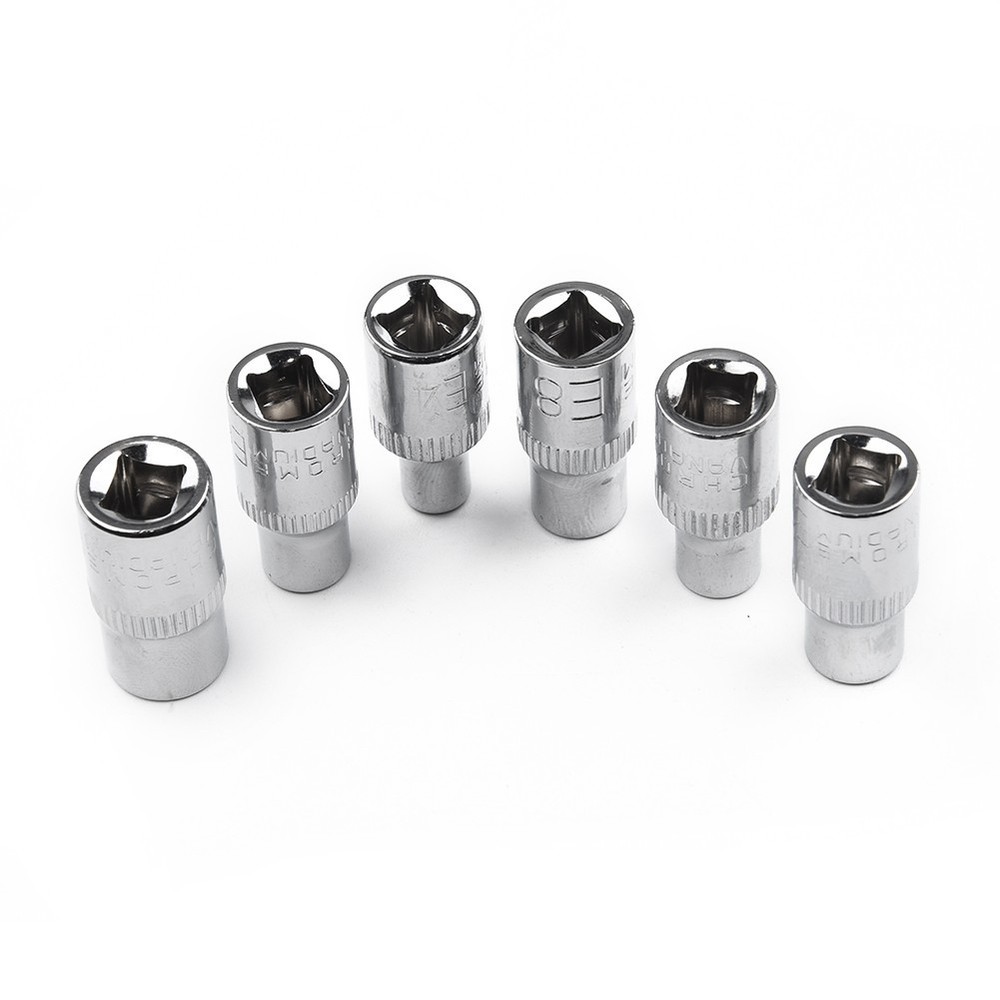1/4 Inch Drive Sockets Wrenches Steel E4 E5 E6 E7 E8 E10 Supplies Equipment