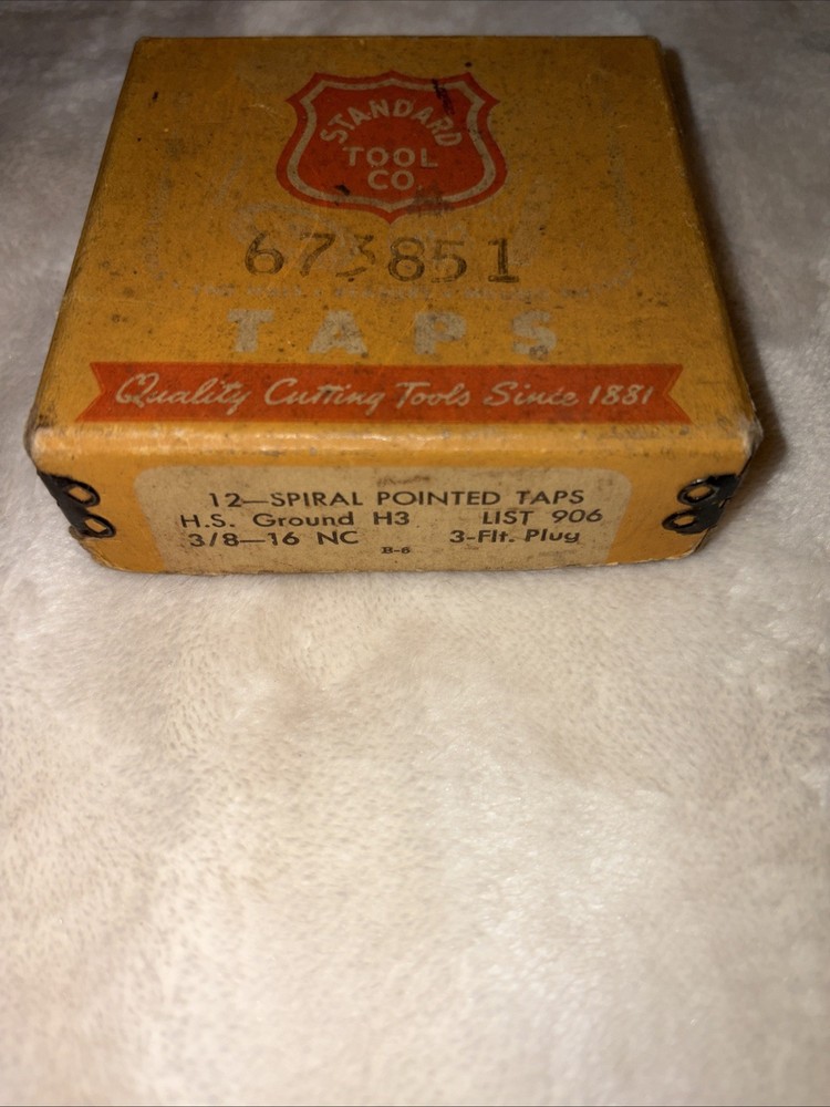 Vintage Spiral Pointed Taps Standard Tool Co