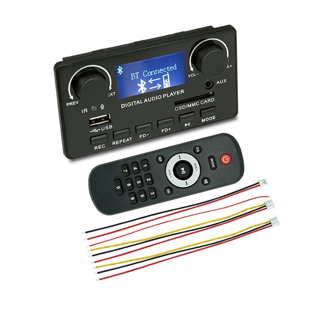 LCD Display Bluetooth 5.0 MP3 Decoder Board Support Handsfree Recording FM6300