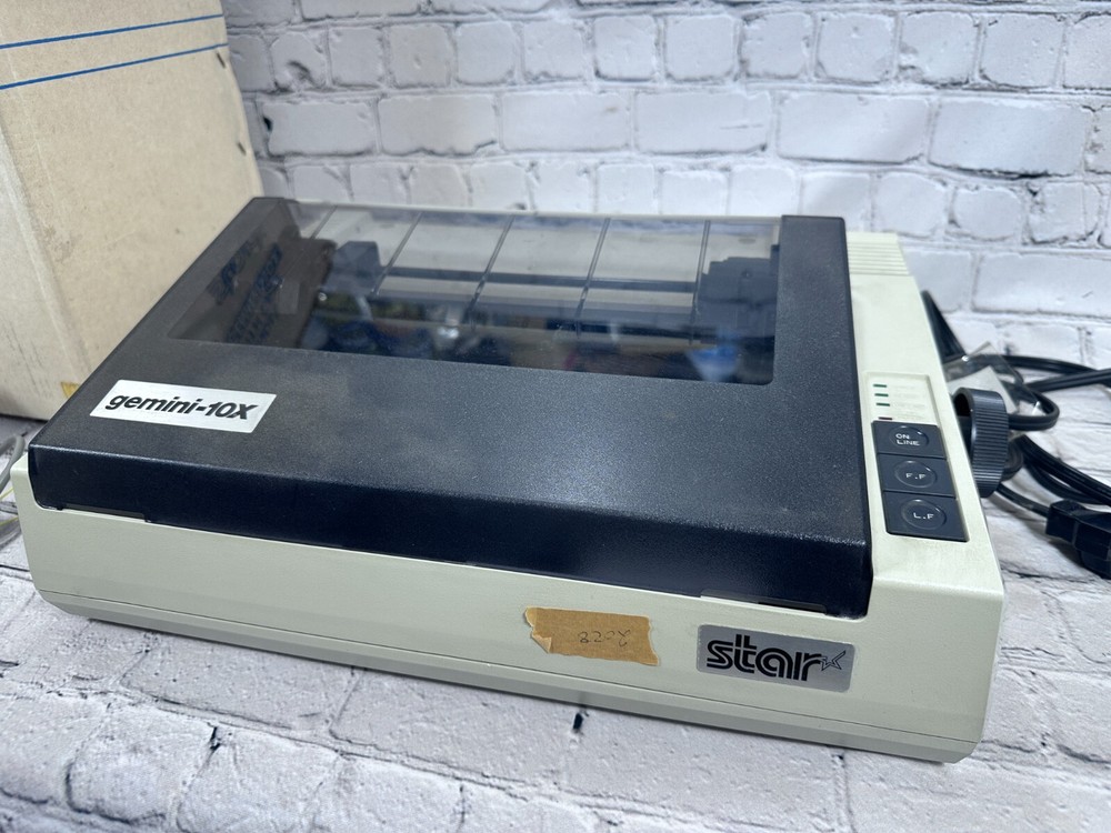 Star Micronics Gemini 10X Dot Matrix Printer GOOD WORKING COND. SEE *VIDEO*