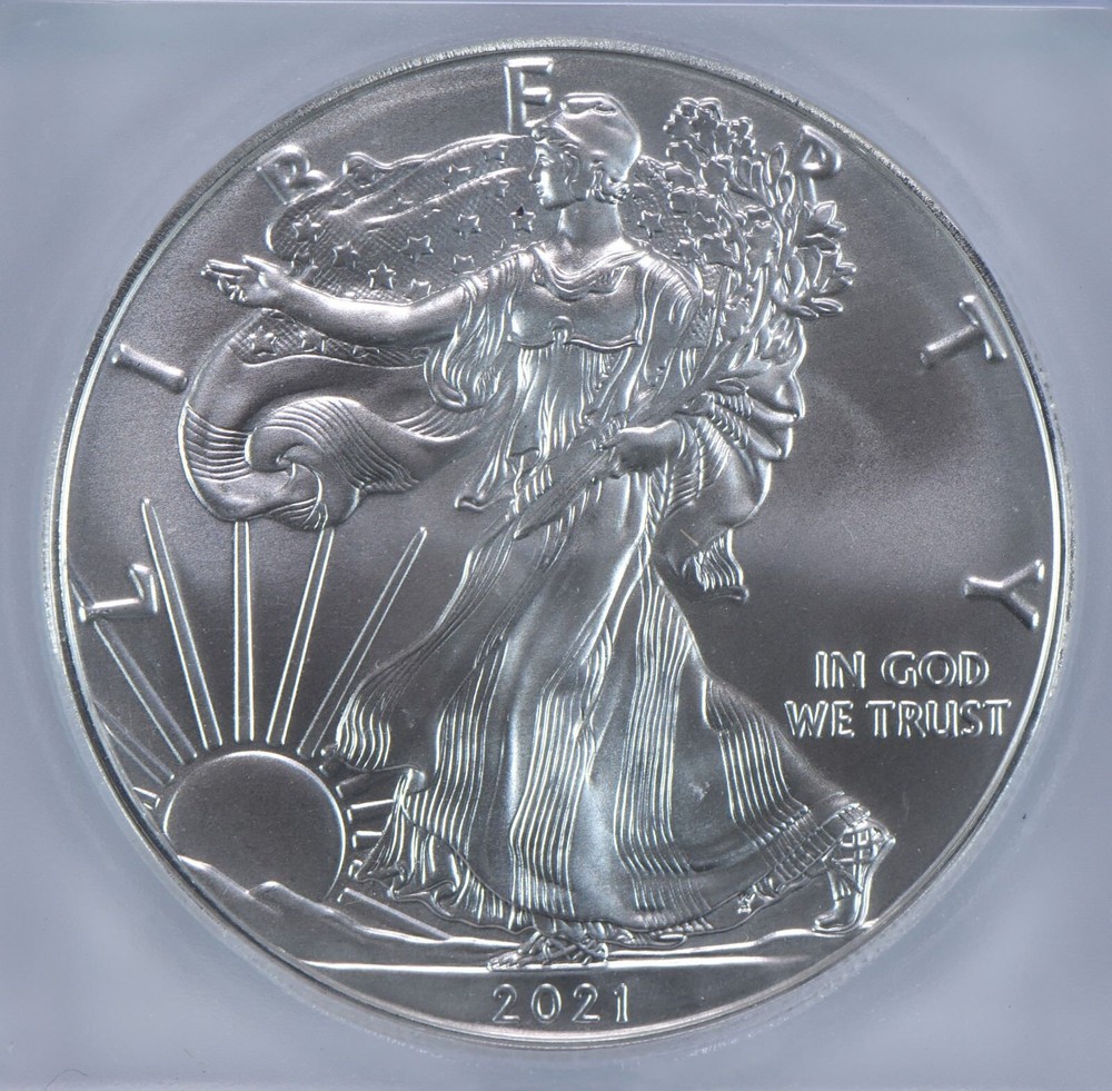 2021 T1 American Silver Eagle Type 1 MS70 ICG