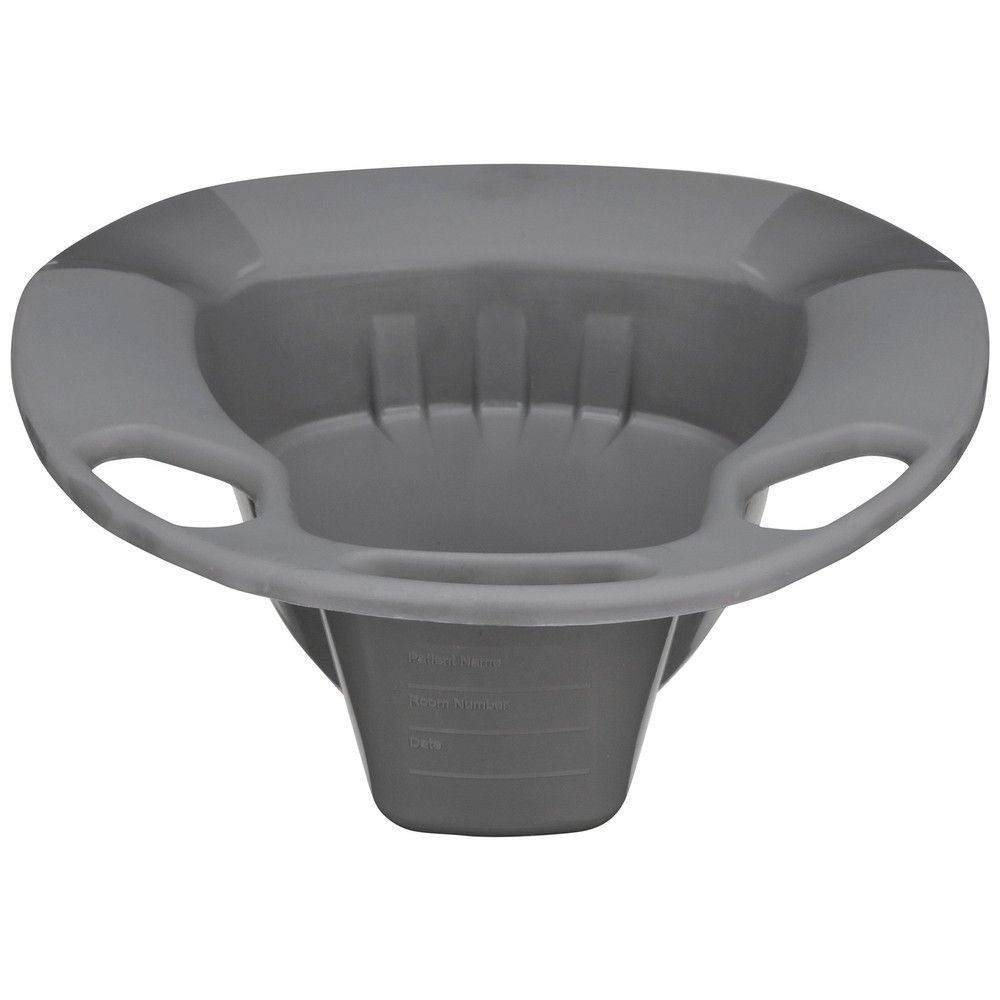 McKesson Stackable Bedpan, Graphite Color, 250 lbs Weight Capacity, 1 Each
