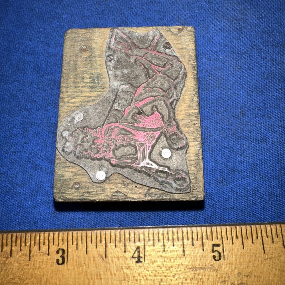 Print Block ( Scuba Diver?? ) Unknown Image￼