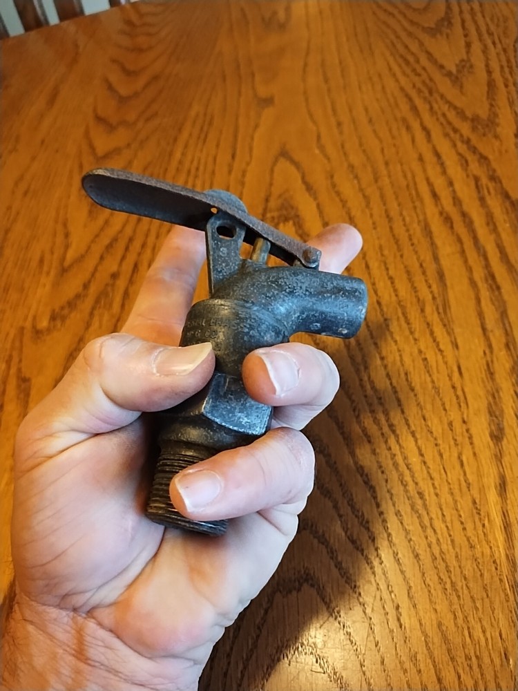 Sette Spigot Imperial Brass Mfg. 1" Thread Lock Spring Handle USA