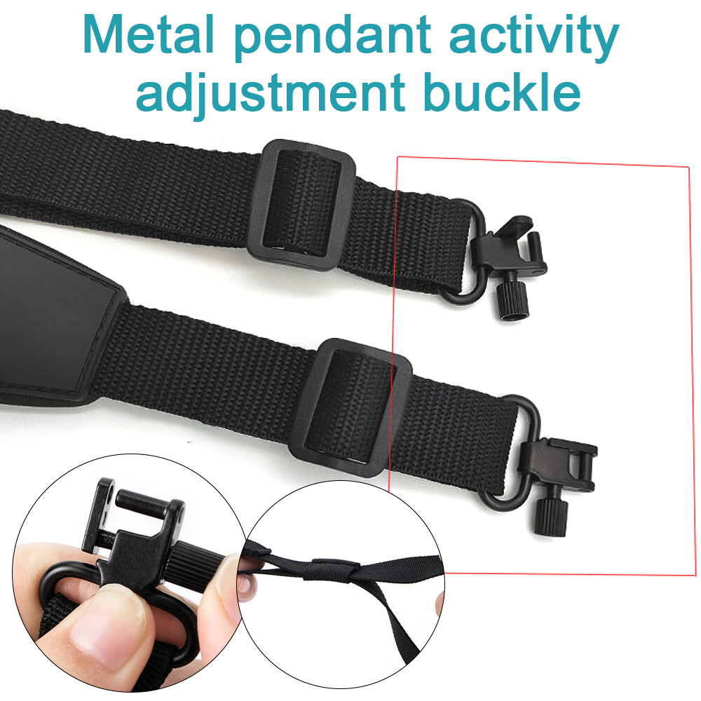 Two Point Rifle Gun Sling with Swivels Neoprene Padded Adjustable Shoulder Strap
