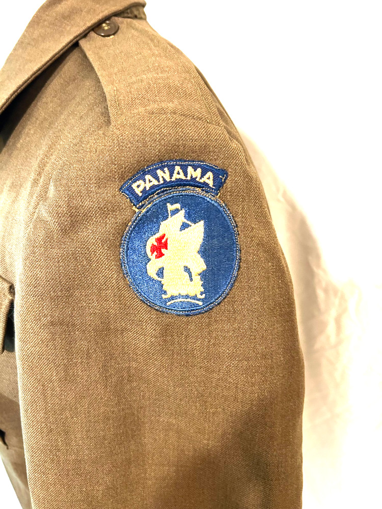 WWII Caribbean Defense Command With Panama Tab Ike Jacket