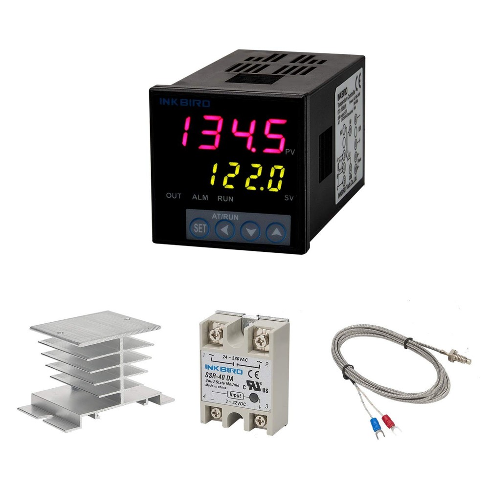 PID Temperature Controller Kit with LED Display and Solid State Relay Included