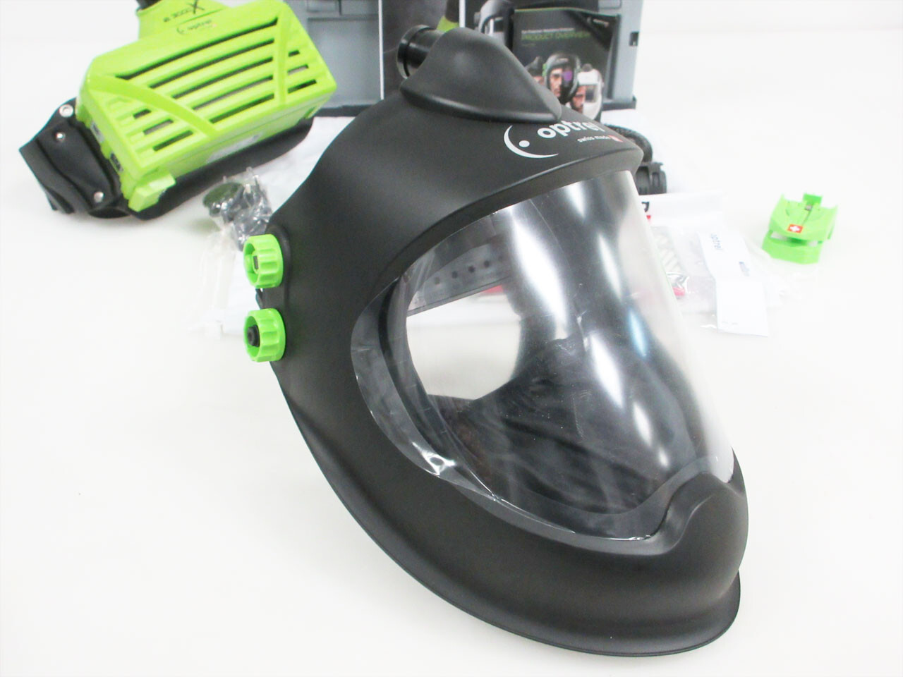 OPTREL CLEARMAXX HELMET & PAPR E3000X SYSTEM UP TO 18 HOUR BATTERY 4900.251 CASE