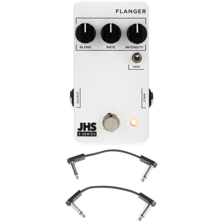 JHS 3 Series Flanger Pedal with EBS Patch Cables