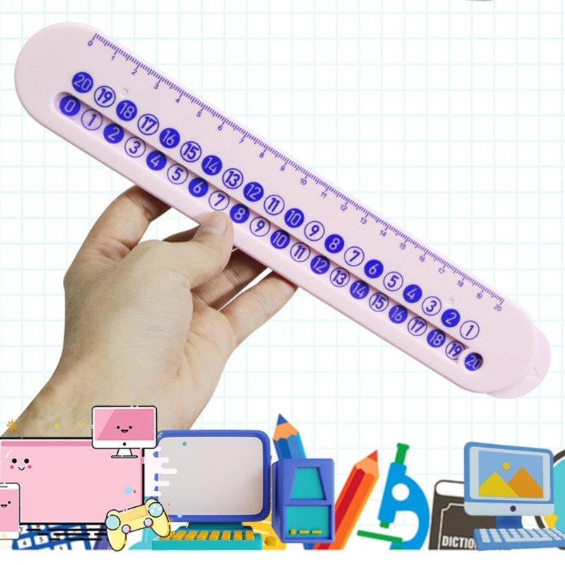 Digital Decomposition Ruler Toy Double-Sided Number Decomposition Ruler Math