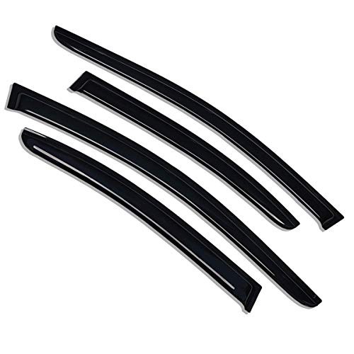 Extra Durable Outside-Mount Auto Vent Window Visor, Fits 2014-2018 Mazda 3