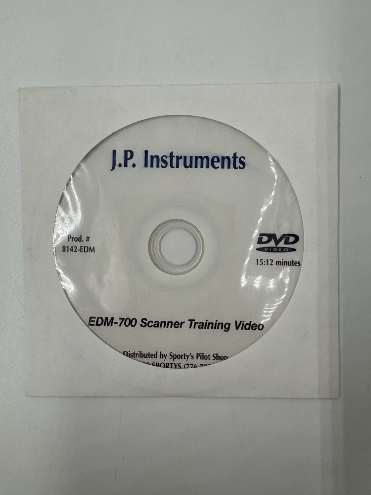 J.P. Instruments EDM-700 Scanner Training Video DVD
