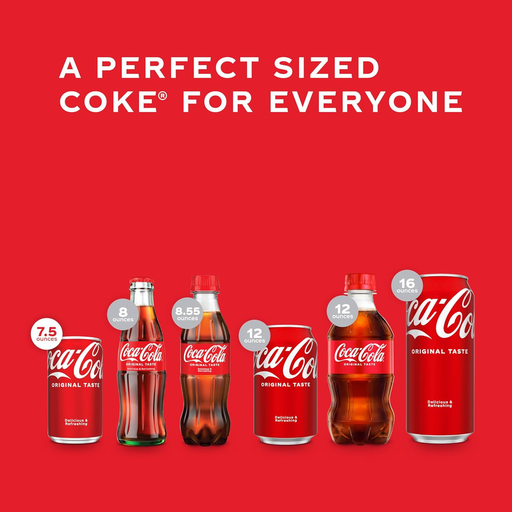 Fridge Pack Soda Soft Drinks, 7.5 fl oz Cans, 10 Pack - Mini Soda Cans
