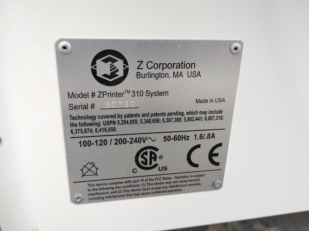 ZPrinter 310 System - 3D Printer - Z Corporation