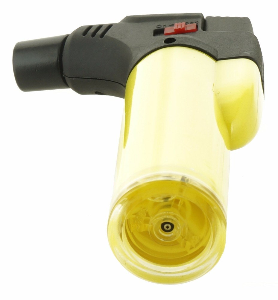 4 Pack Jumbo 4" Jet Flame Torch Gun Lighter Refillable Lockable Windproof Neon