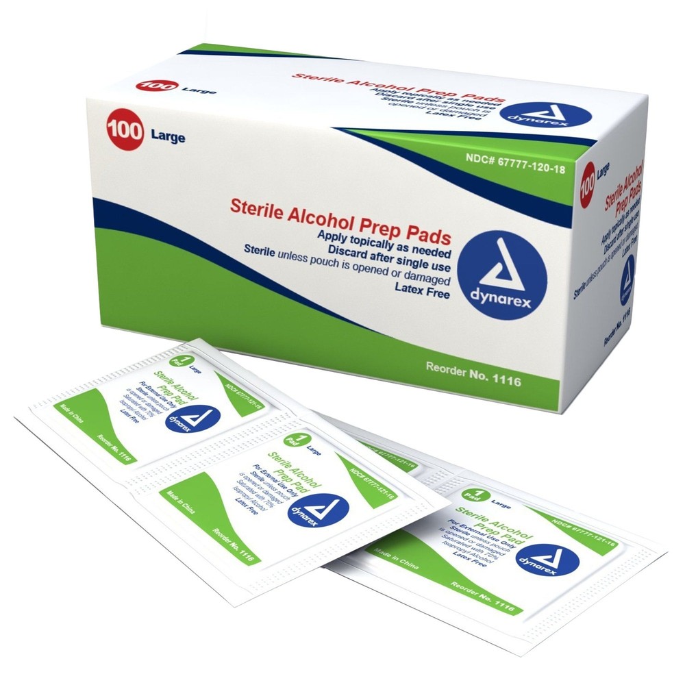 Dynarex Alcohol Prep Pad (CS/1000)
