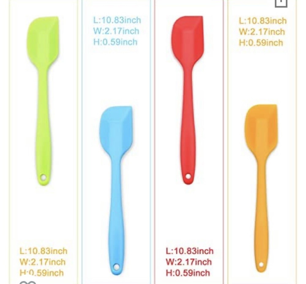 silicone spatula 4 pcs set