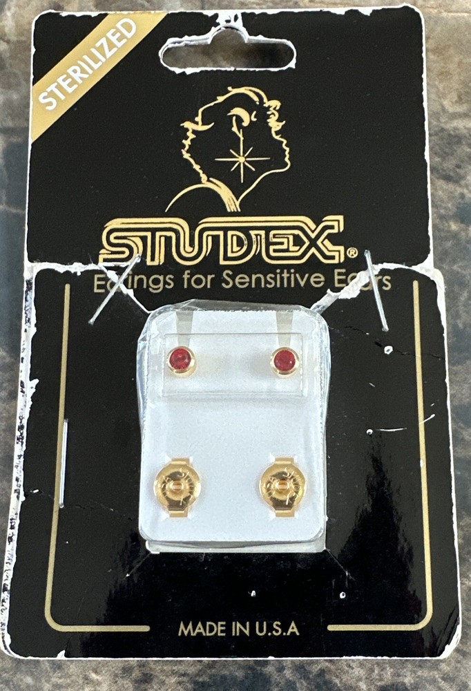 Studex GOLD PLATED REGULAR BIRTHSTONE JULY