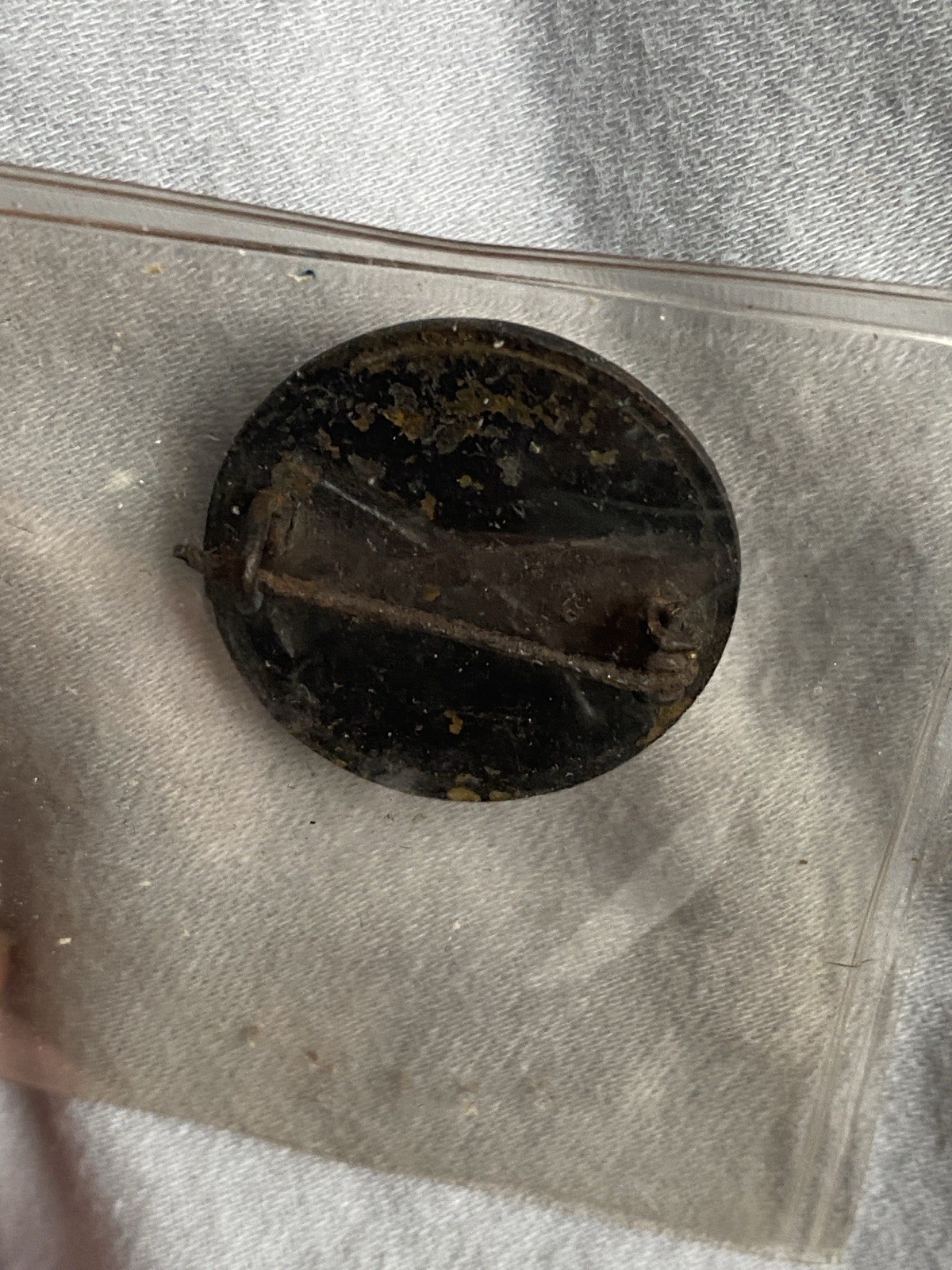 World War One WW1 Type I US Army Infantry Collar Disc Pin Back Variant Pebbled