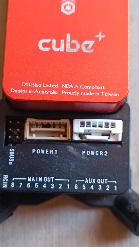 CubePilot Cube Orange+ Pixhawk 2.1 autopilot controller with carrier board.