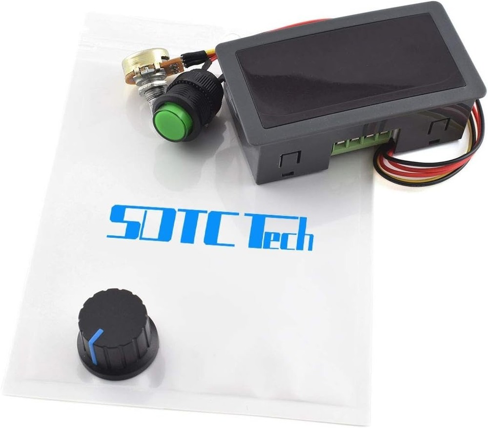 Stepless Speed Control 8A Motor Controller with LED Display - 6V-30V Range