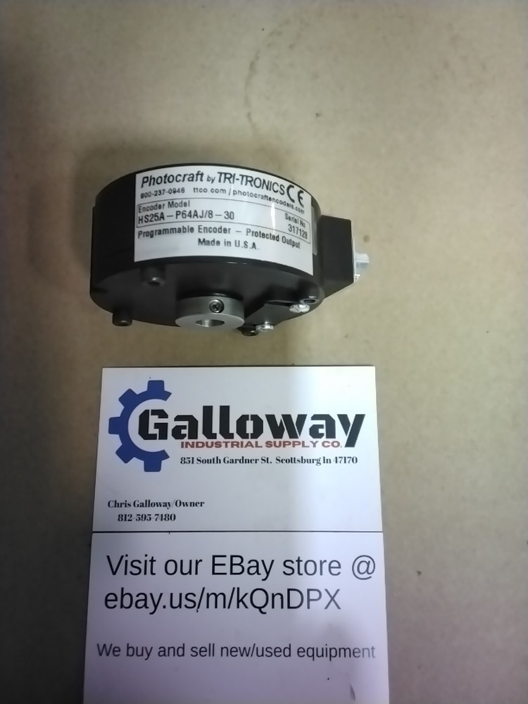 PHOTOCRAFT BY TRITRONICS PROGRAMMABLE ENCODER HS25B-P64AJ/8-30