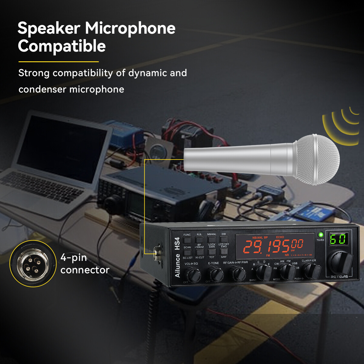 Ailunce High Power SSB Ham Radio Transceiver Base Station Mobile Radio Car Radio