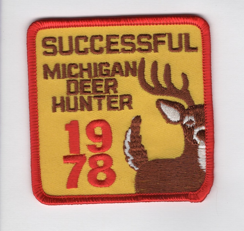 1978 Michigan Successful Deer Hunting Patch