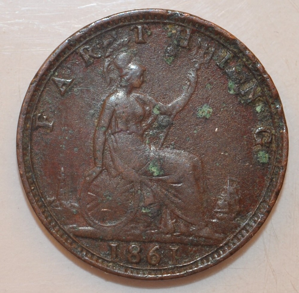 1861 Farthing Great Britain
