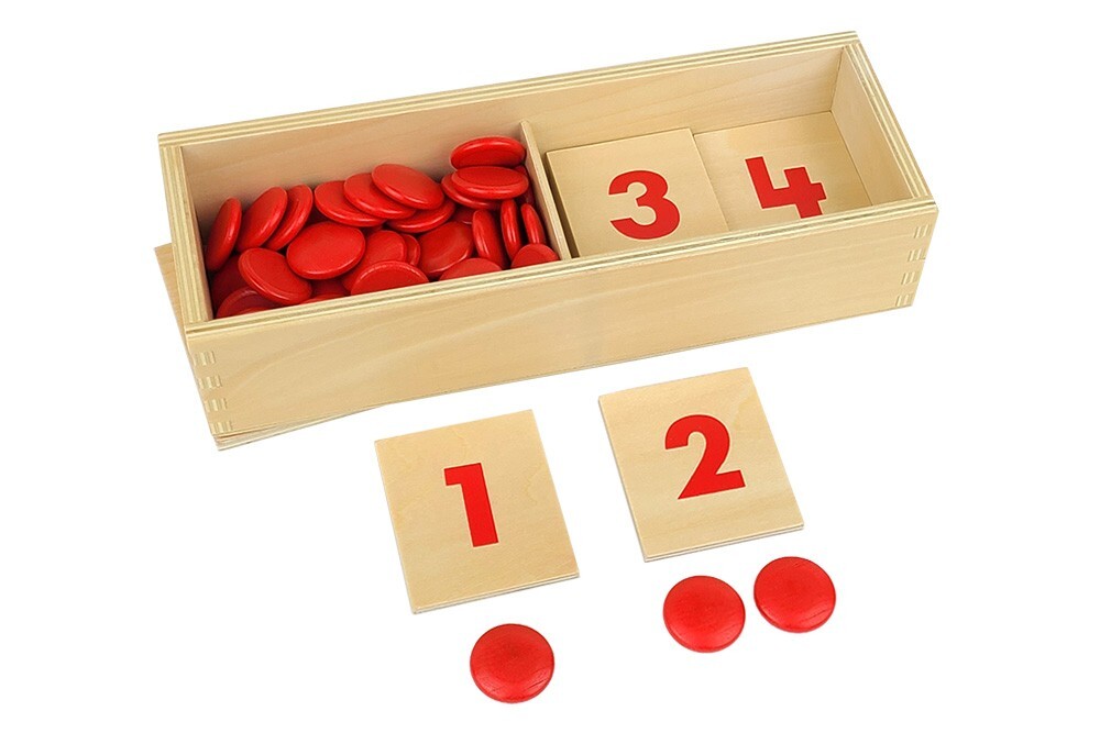 Number Cards & Counters - MONTESSORI MATH MATERIALS