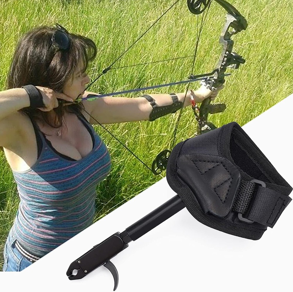 Durable Compound Bow Release - 360° Caliper - Fits up to 65lbs - Comfortable