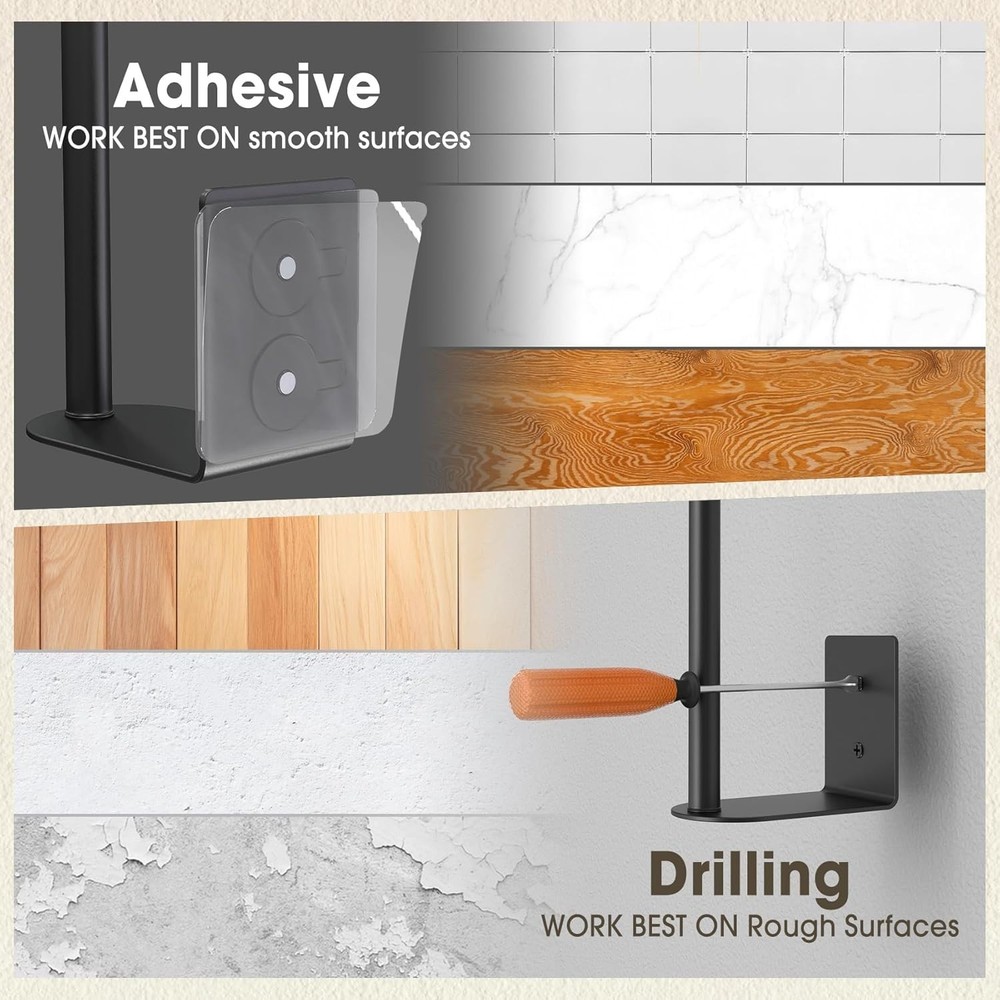 Versatile 2 Pack Baseball Cap Holders – Strong Adhesive and Wall Drill Options