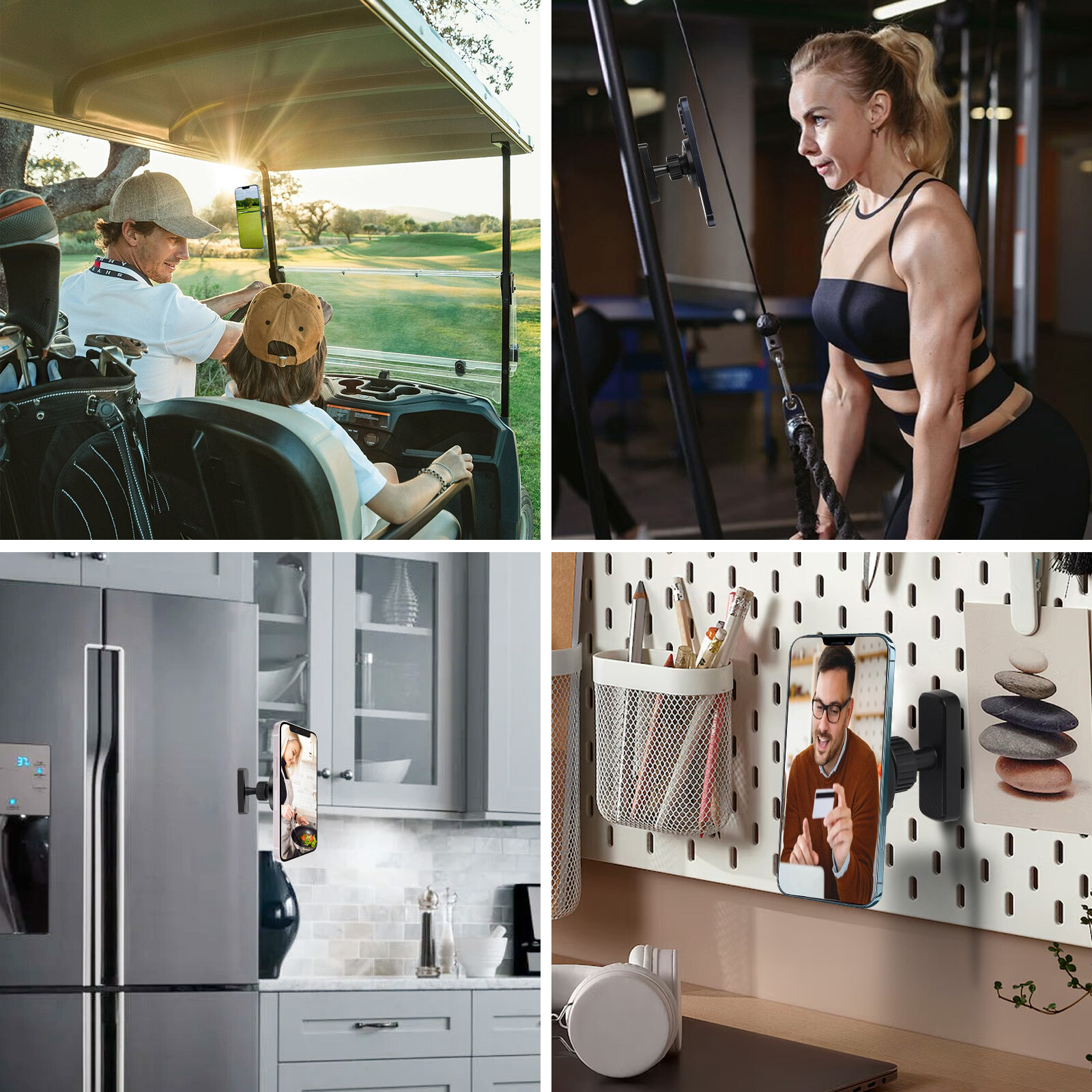 Strong Magnetic Phone Holder for Gym Golf Cart Motorcycle MagSafe Phone Holder