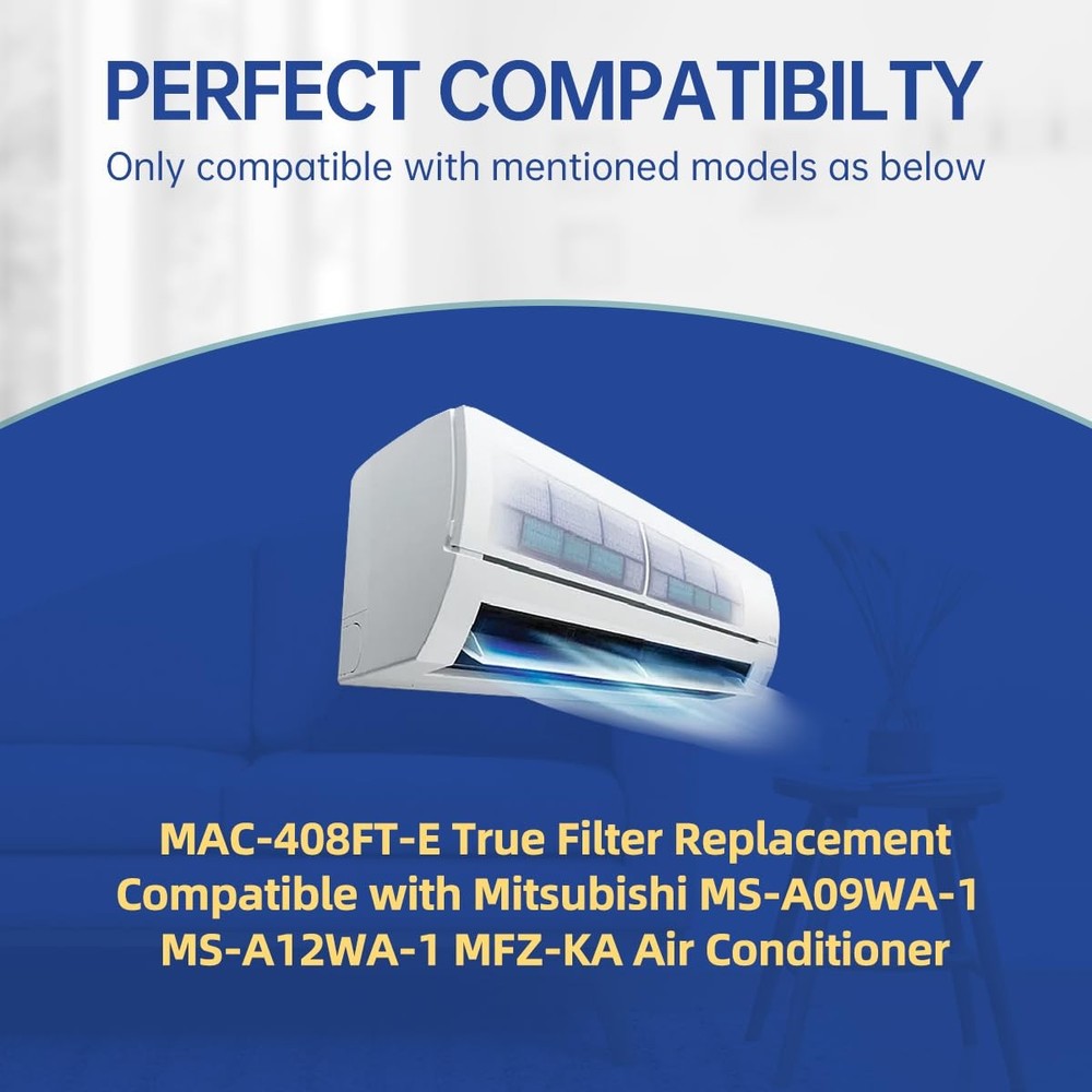 6-Pack MAC-408FT-E Replacement Filter and 6-Pack Carbon Filter Compatible with M