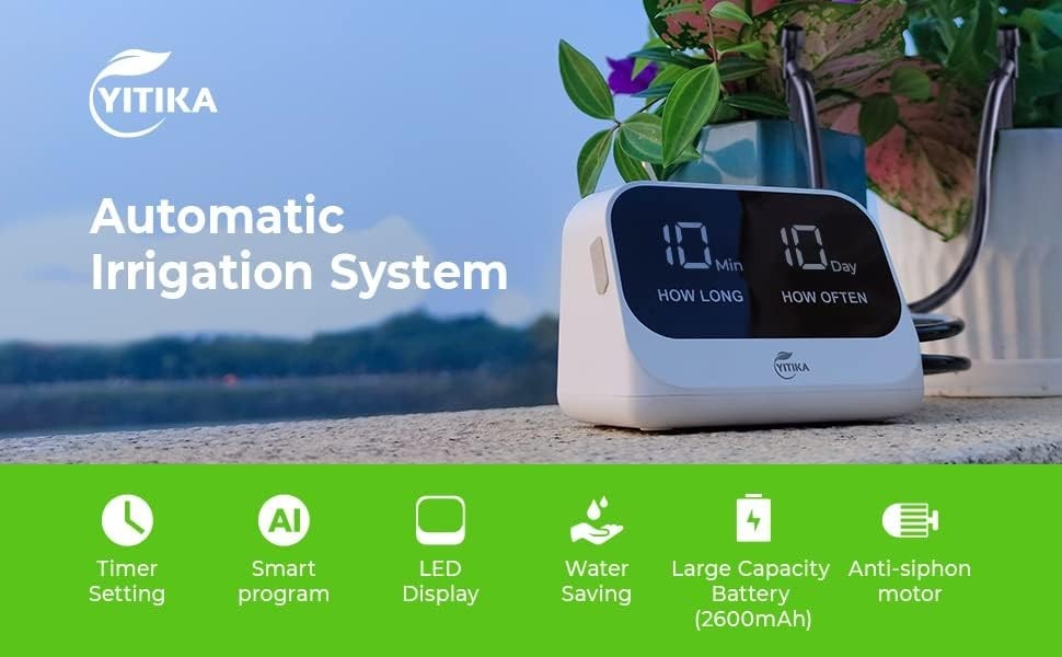 YITIKA Automatic Watering Drip System for Potted Plants JH-18