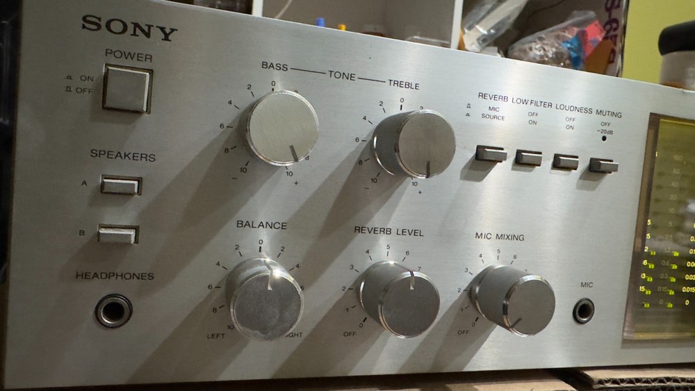 Sony TA-636 Integrated Stereo Amplifier – Serviced – Working – Read Description-