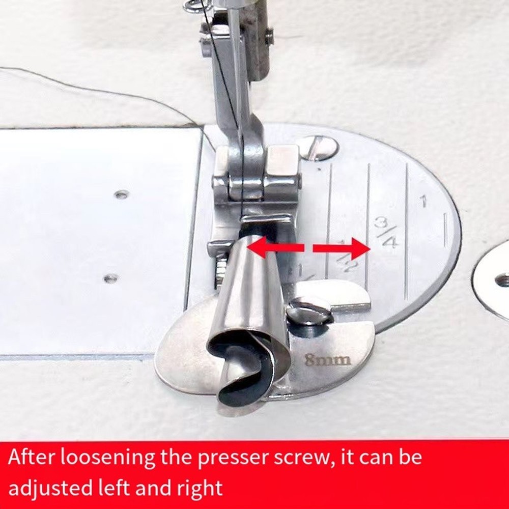 Adjustable Hemming Machine 4 Spiral Sizes (78910mm) Easy & Flexible Operation