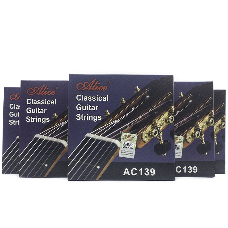 5 Sets Alice AC139-H Classical Guitar Strings Nylon Strings Hard Tension
