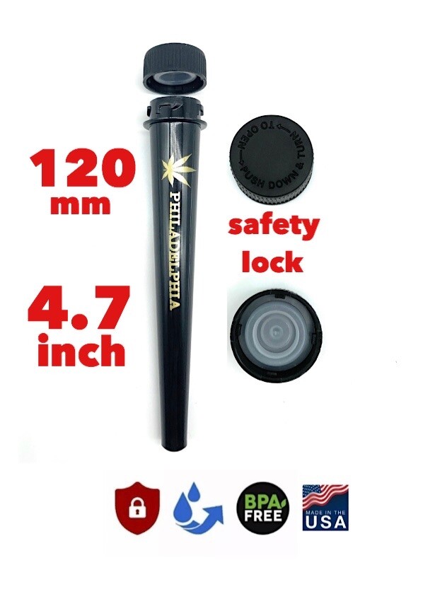 RAW cone Classic 1 1/4 size Pre-Rolled Cones(100PK)+philadelphia tube