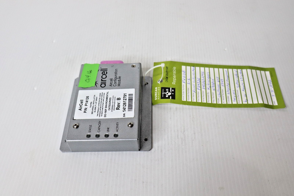 AirCell P14126 Configuration Module 075095-0501 - Removed Working