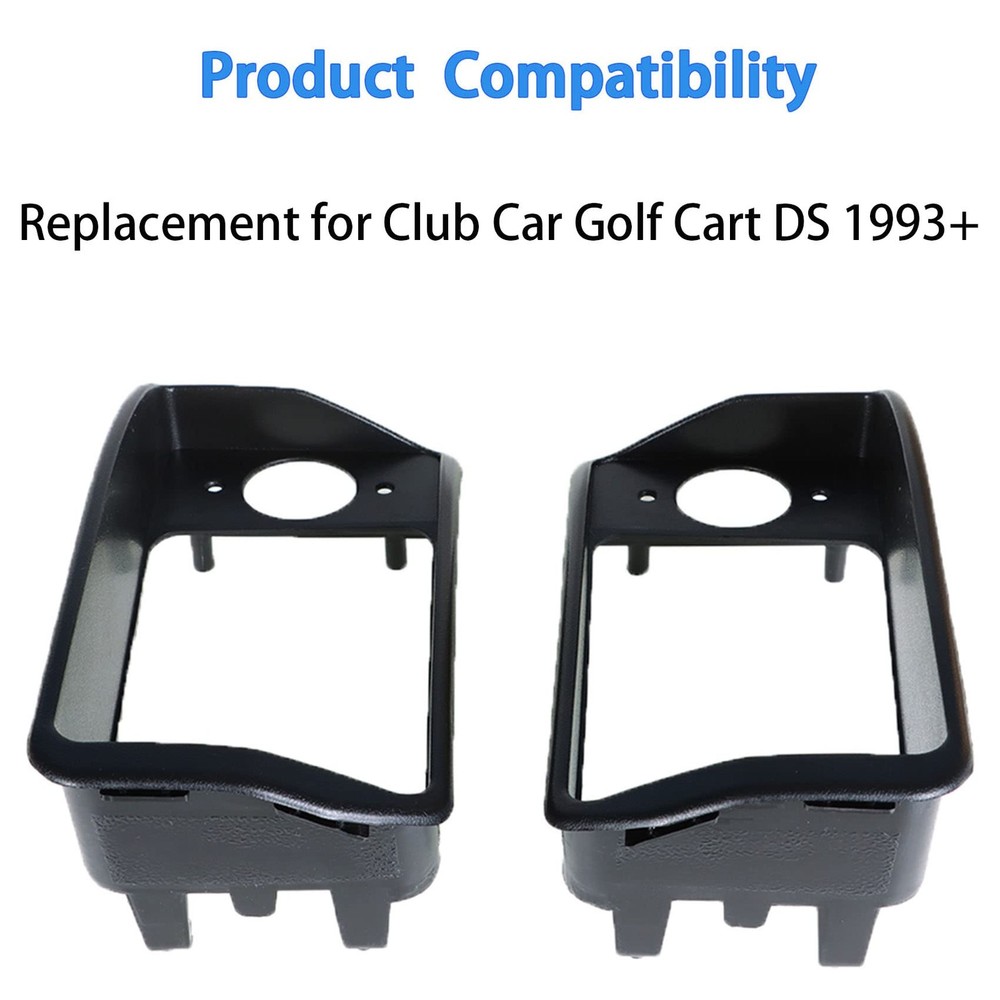 labwork Passenger & Driver Headlight Bezel Replacement for Club Car Golf...