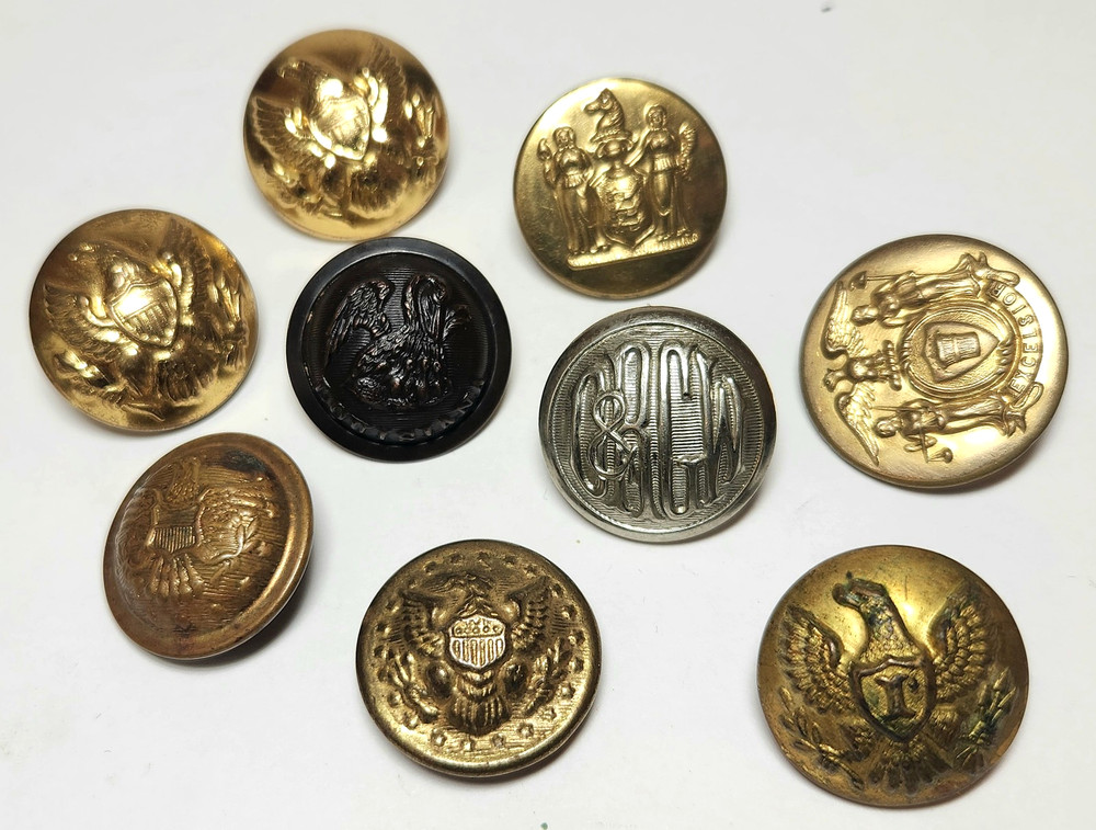 Miscellaneous Post Civil War Uniform Buttons