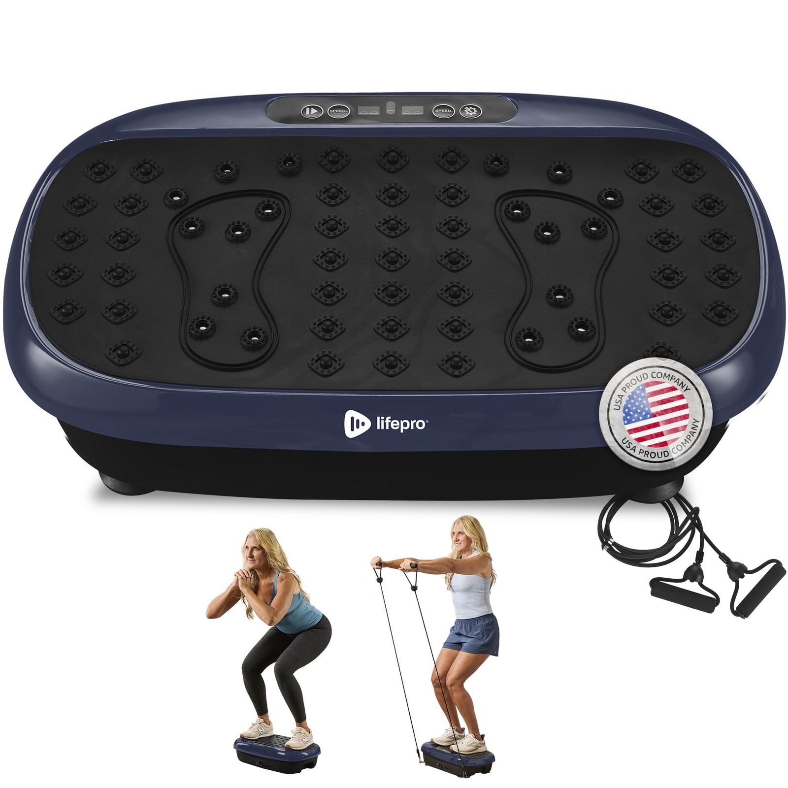 Lifepro Vibration Plate Exercise Machine with Magnetic Acupoints - Full Body Vib